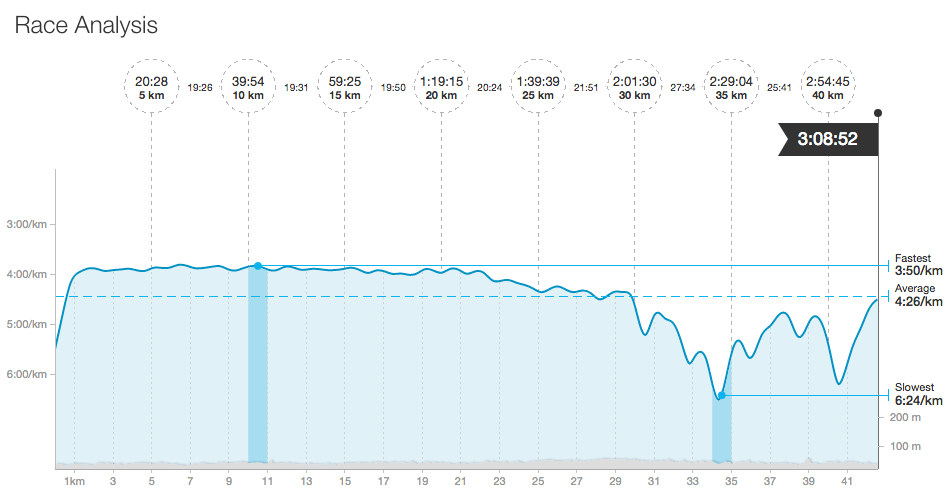 My Berlin Marathon Pace Analysis