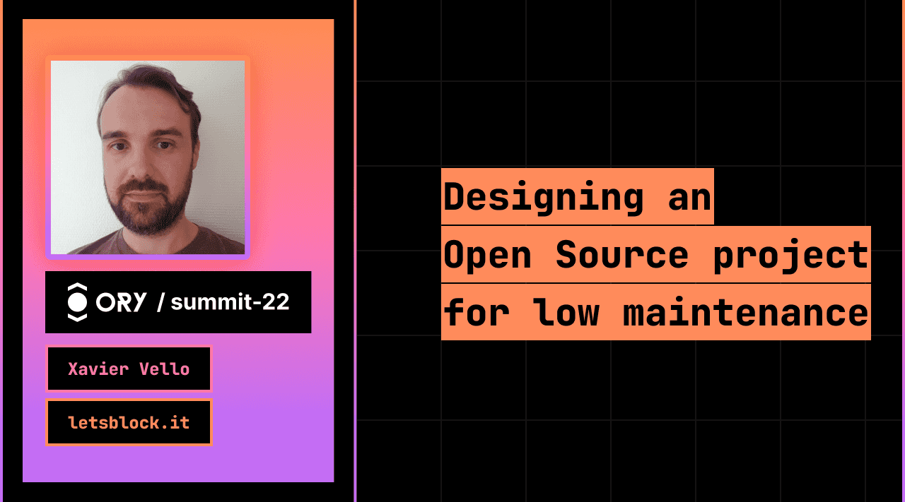 Designing an open-source project for low maintenance