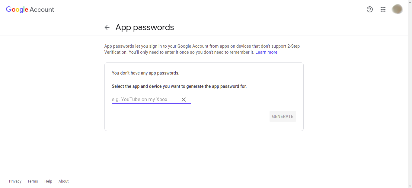 app password 5