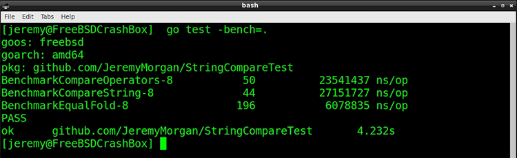 Optimizing String Compare in Go