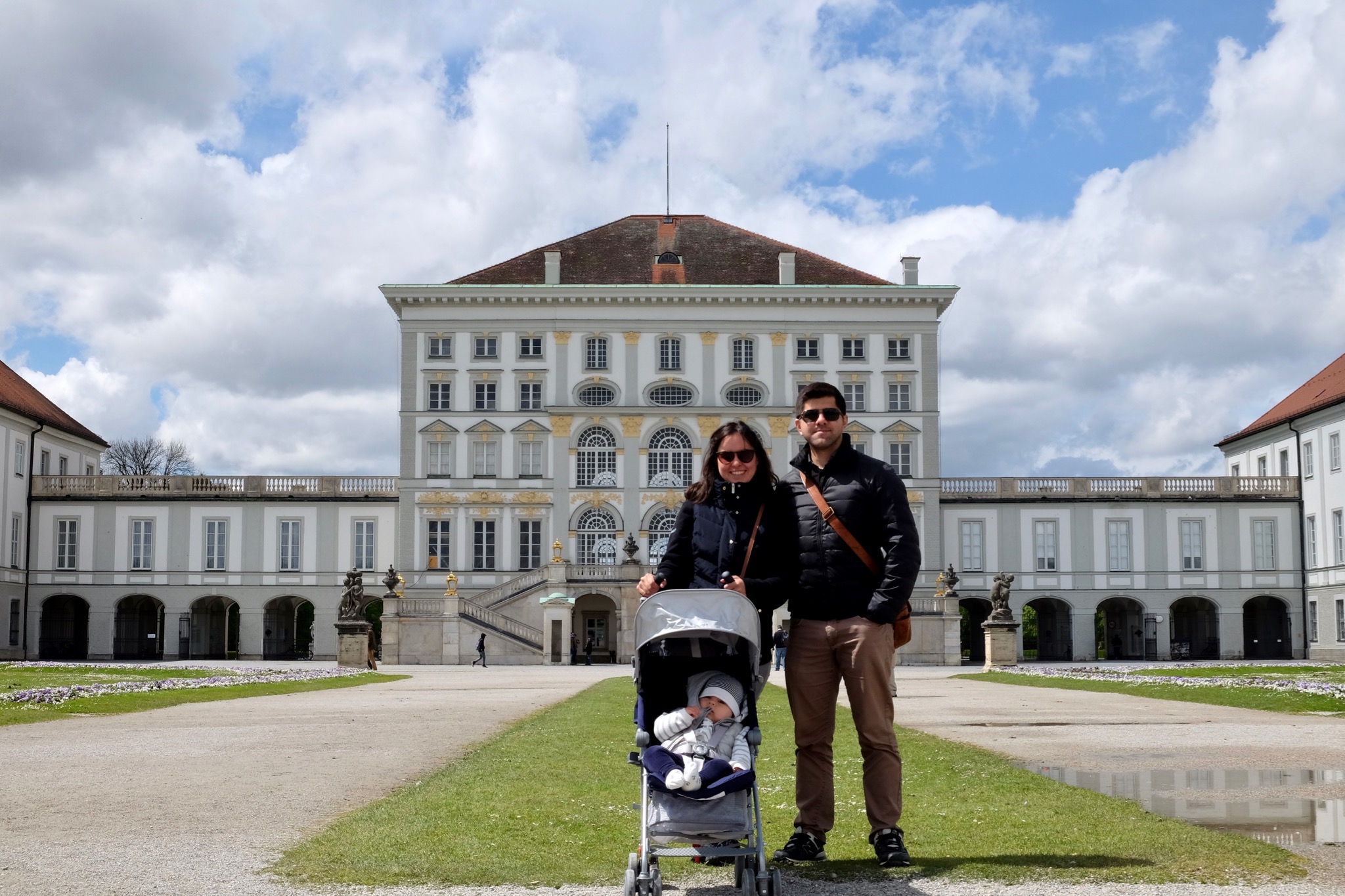 Zeynep, Alper and me at Nymphenburg Palace - Munich, Germany