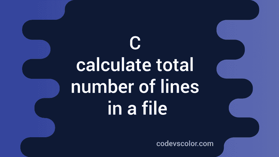 c number of lines in file