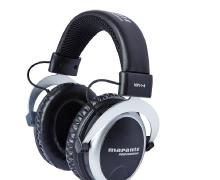 Promotional shot of the Marantz MPH-4 studio headphones, large over-the-ear style.