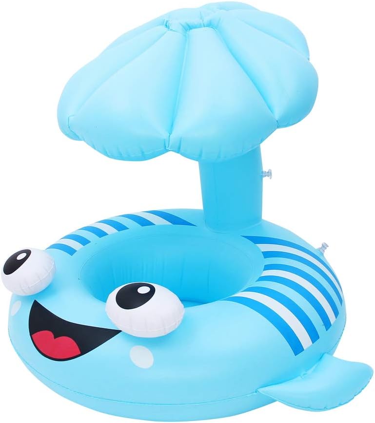 flotador de ballena azul con ojos eozy