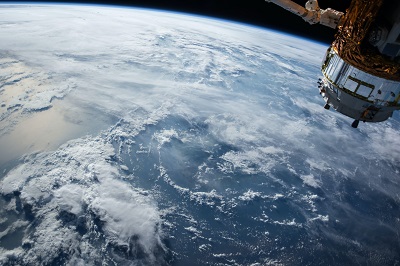 Satellite above earth