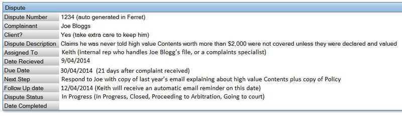 Dispute Resolution System Using Ferret