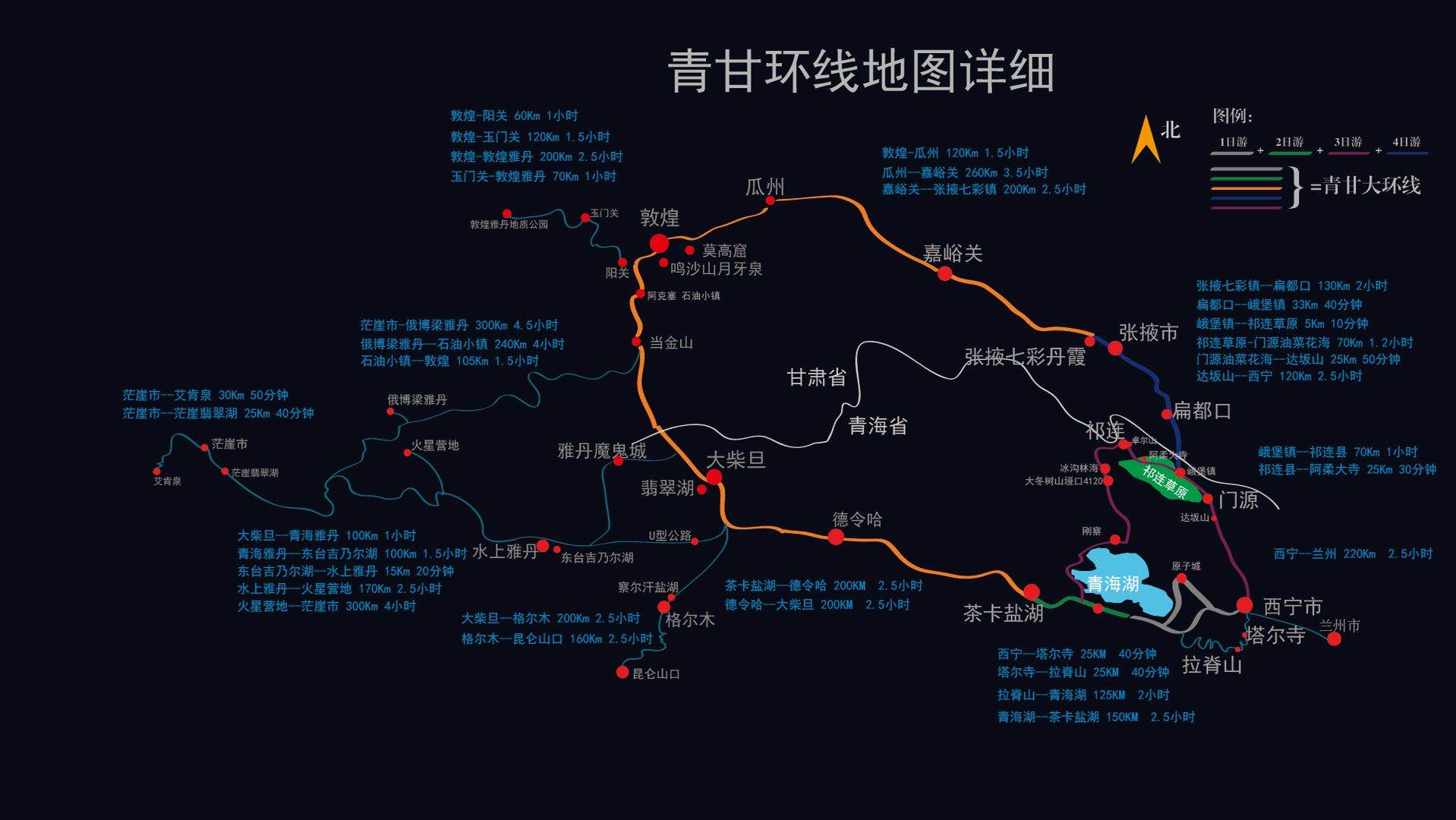 西北大环线的北侧就是河西走廊