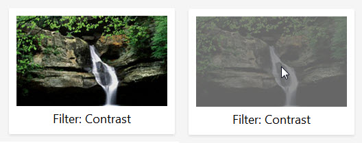 CSS3 filter Contrast