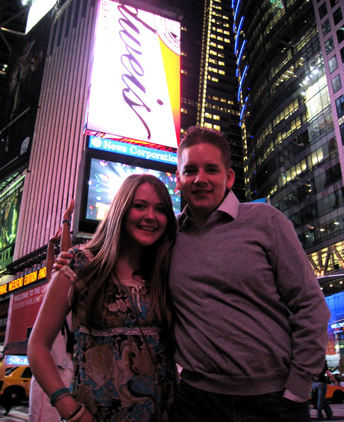 Me and Ellen in Times Square