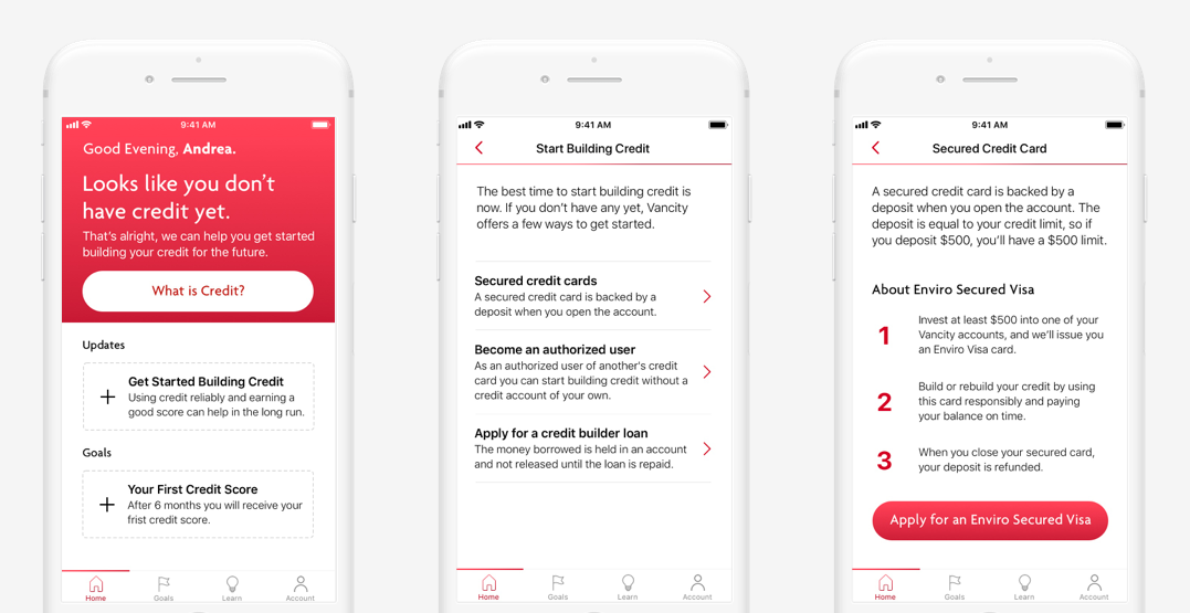In the case that a member has no credit, MyCredit offers an explanation of why it's important and recommends ways to start.