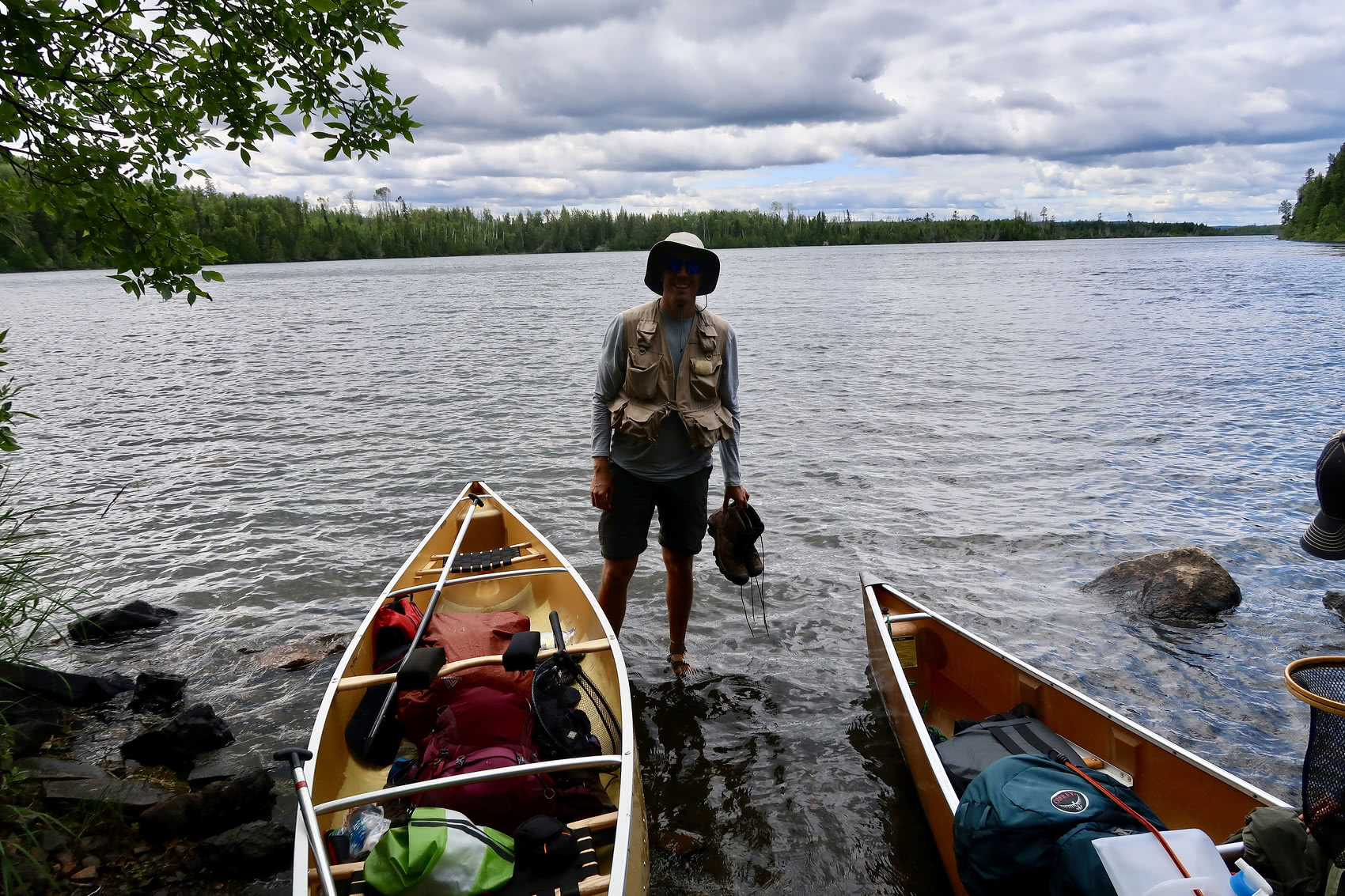 Ready for our first portage!