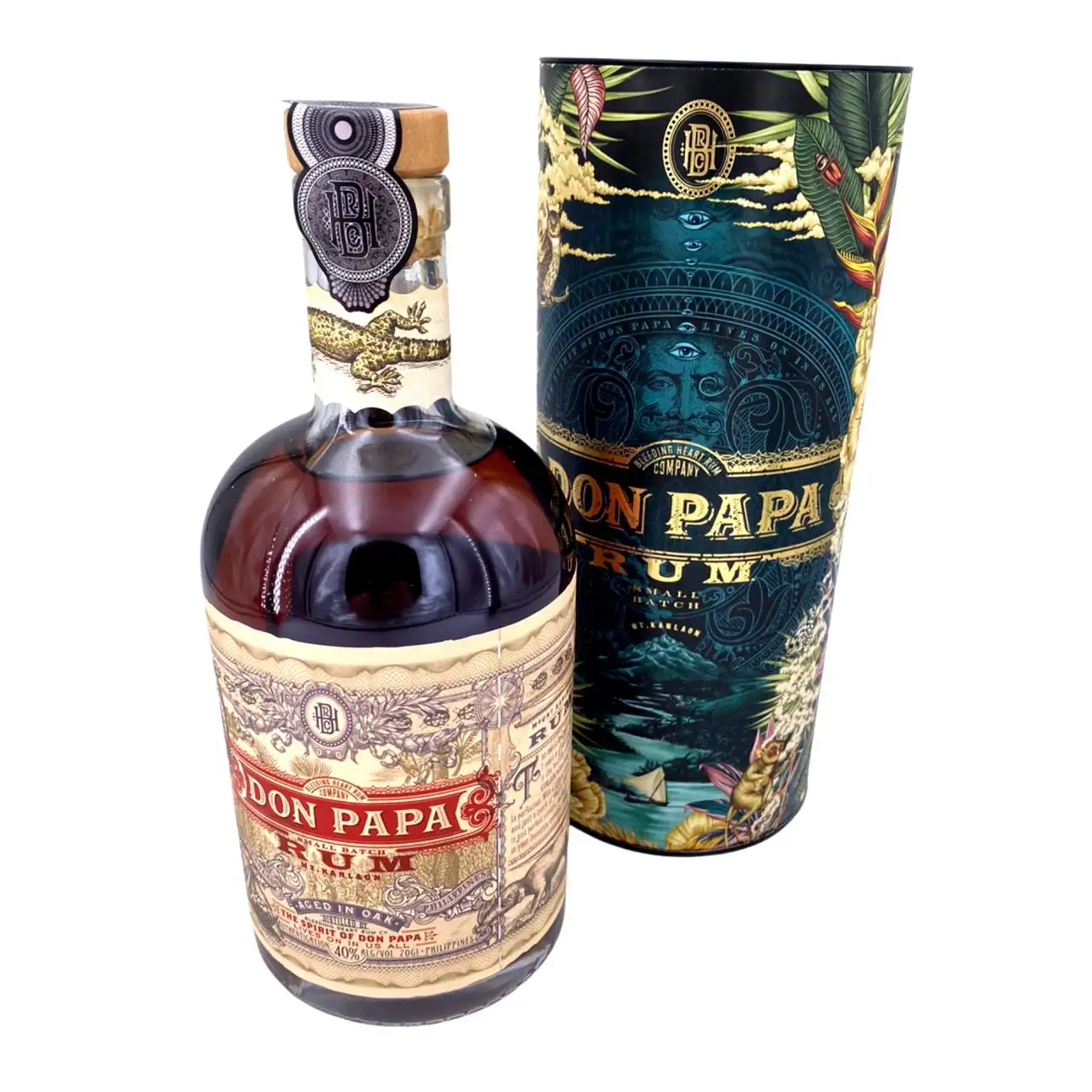 Image of the front of the bottle of the rum Don Papa Special Edition Cosmic