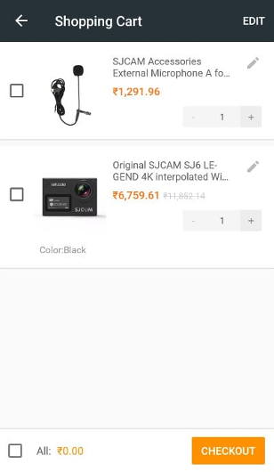 price of sjcam sj6 legend with external mic combo