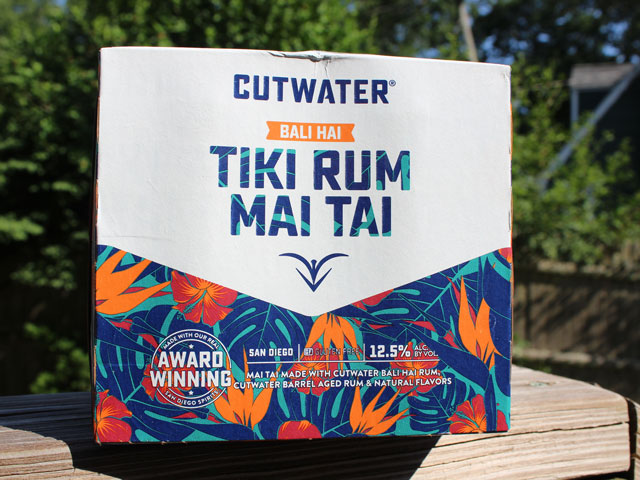 A 4 pack of Cutwater Spirits Tiki Rum Mai Tax