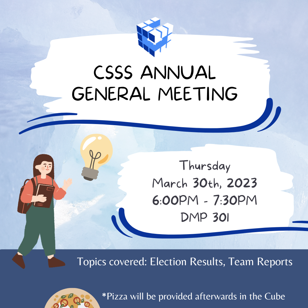 CSSS Annual General Meeting poster