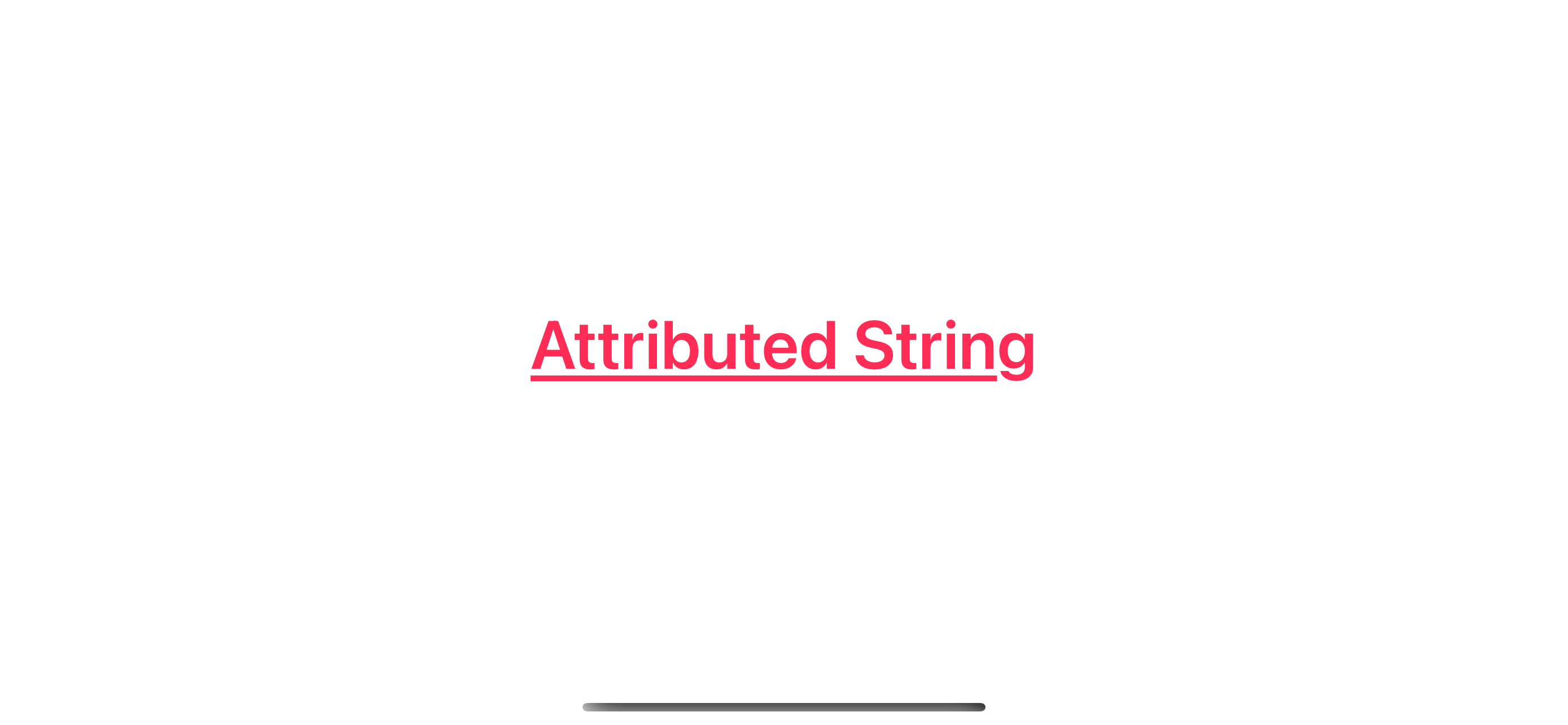 An example of attributed string.