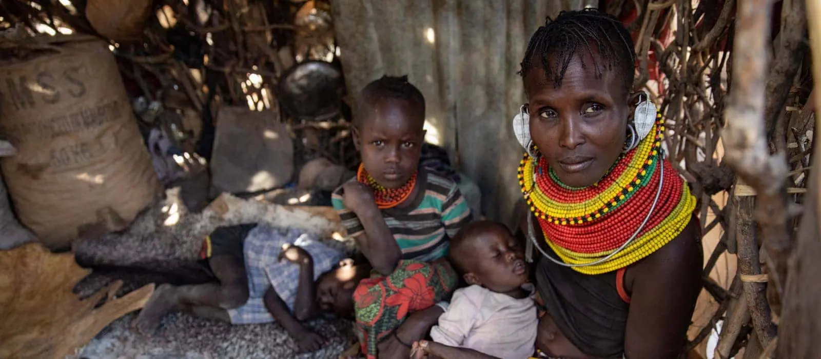 Lokaale Ekiru and her four children.