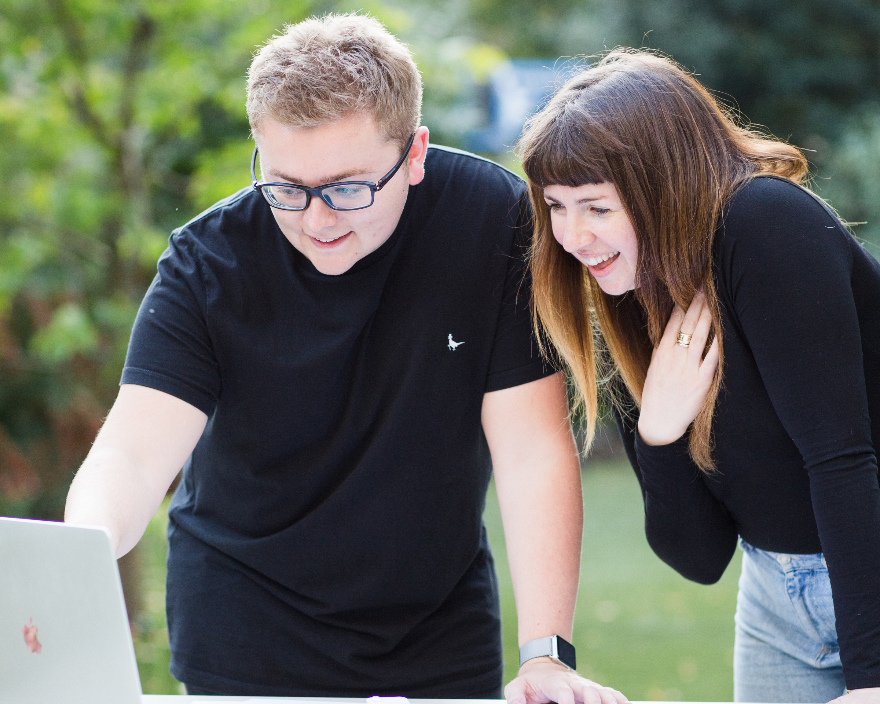 Jack Watkins presenting ideas to a client