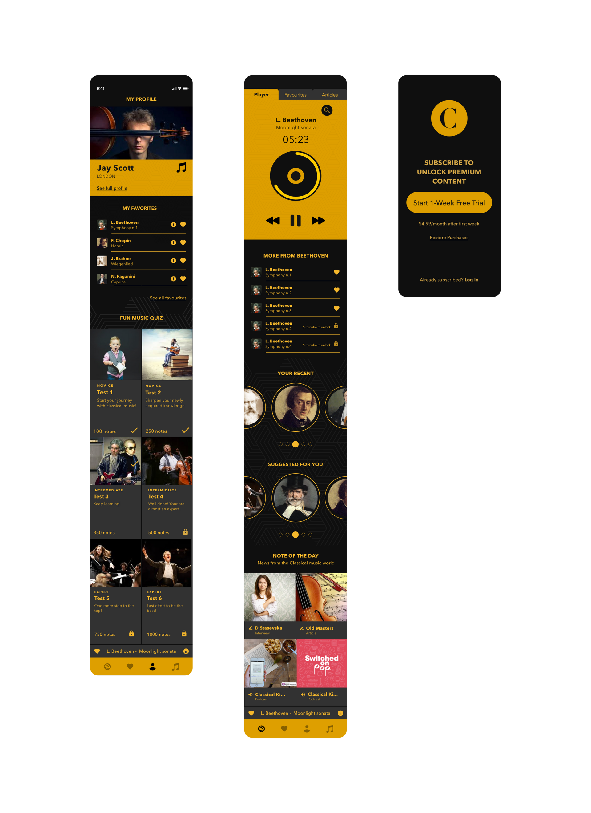 App screen