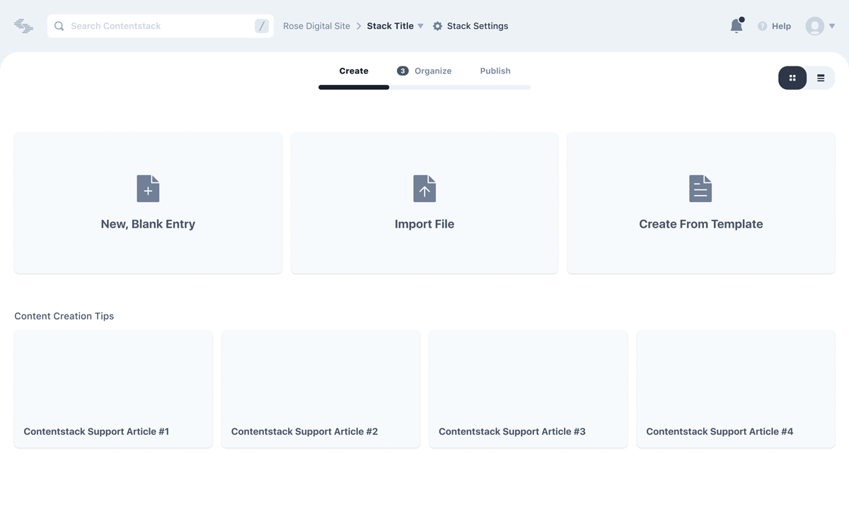 Contentstack UI