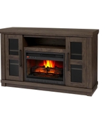 image Caufield 54 in Media Console Infrared Electric Fireplace in Vintage Warm Oak