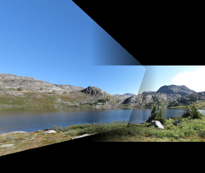 Lake personal images stitched together