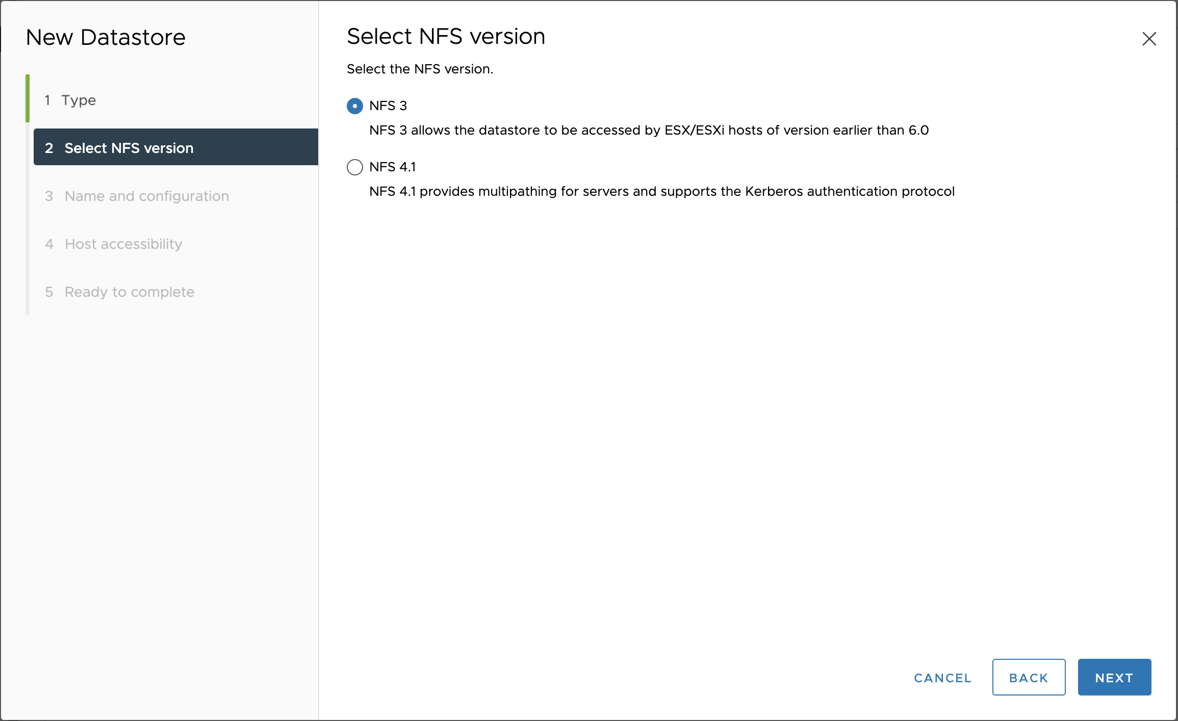 Vmware esxi настройка nfs