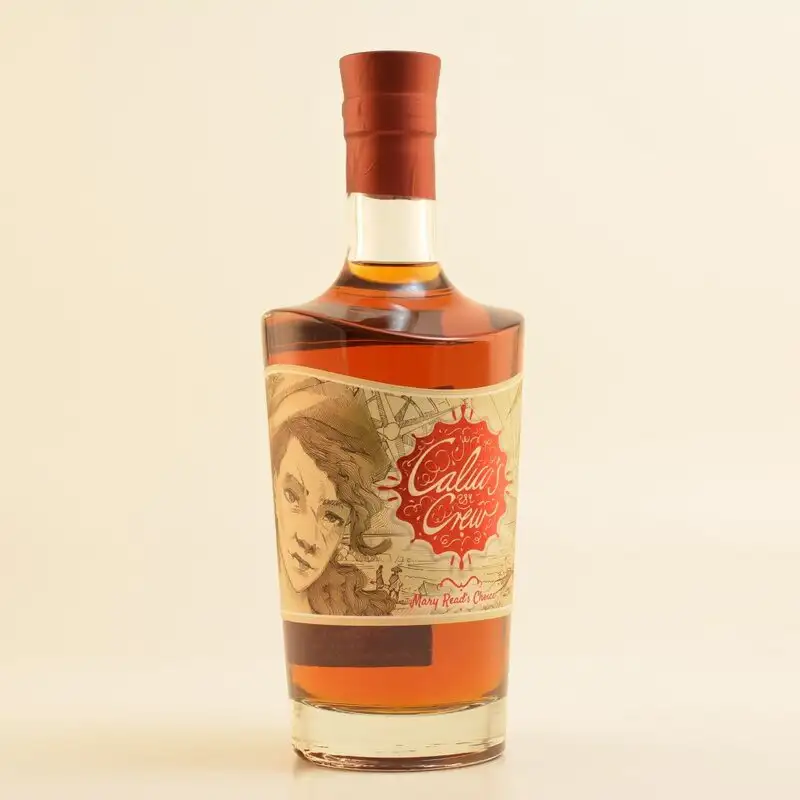 Image of the front of the bottle of the rum Mary Read’s Choice