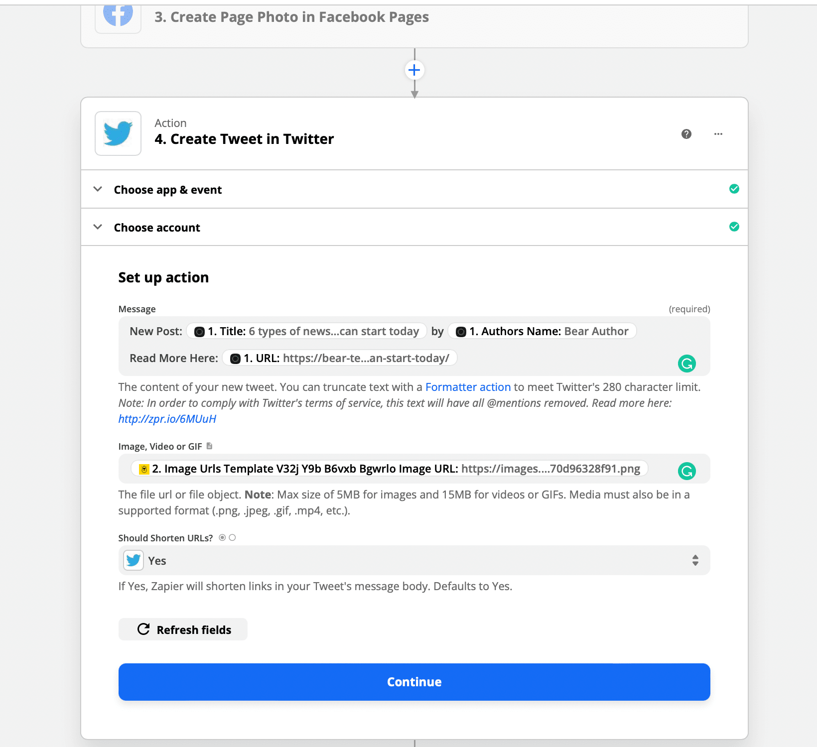 Twitter trigger on Zapier and Bannerbear