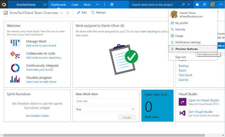 VSTS Feature