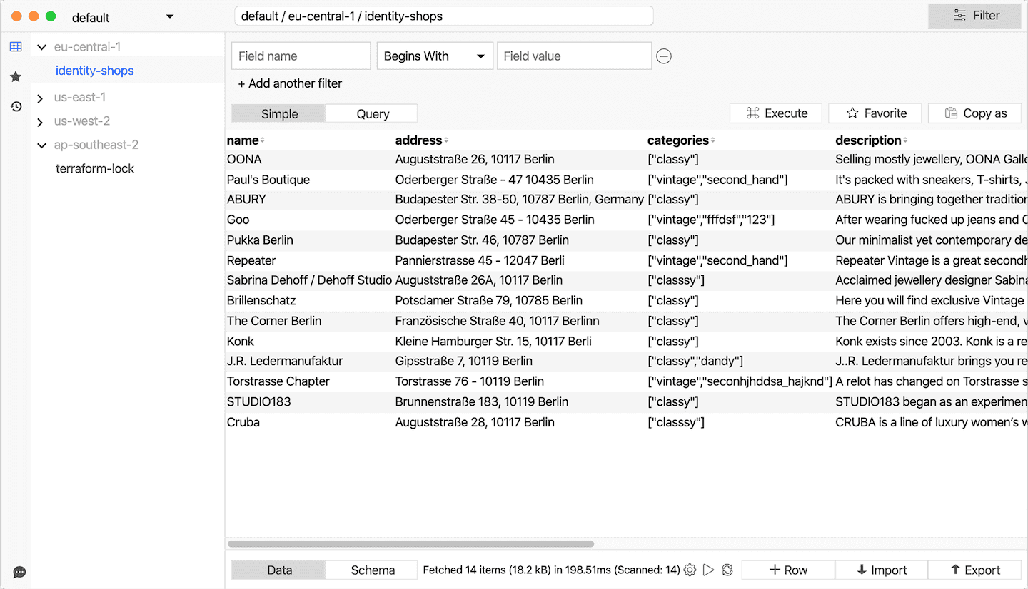 AWS DynamoDB Console/Dashboard Alternative