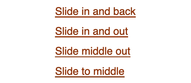 Example of multi-line slide over the top underline effect