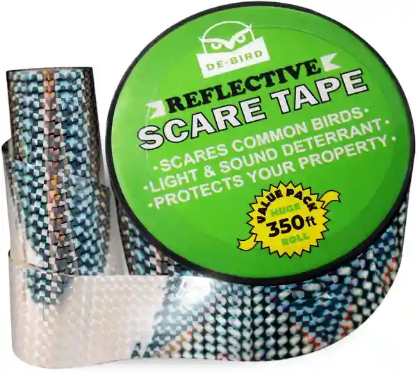 scare tape to scare birds away