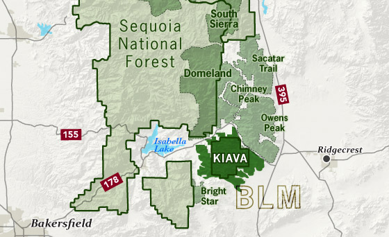area map of Kiavah Wilderness