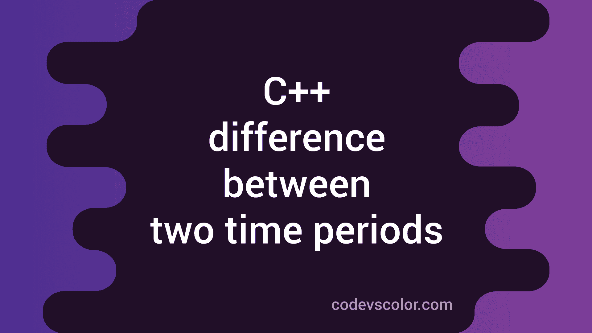 C++ proram to find the difference between two time periods using