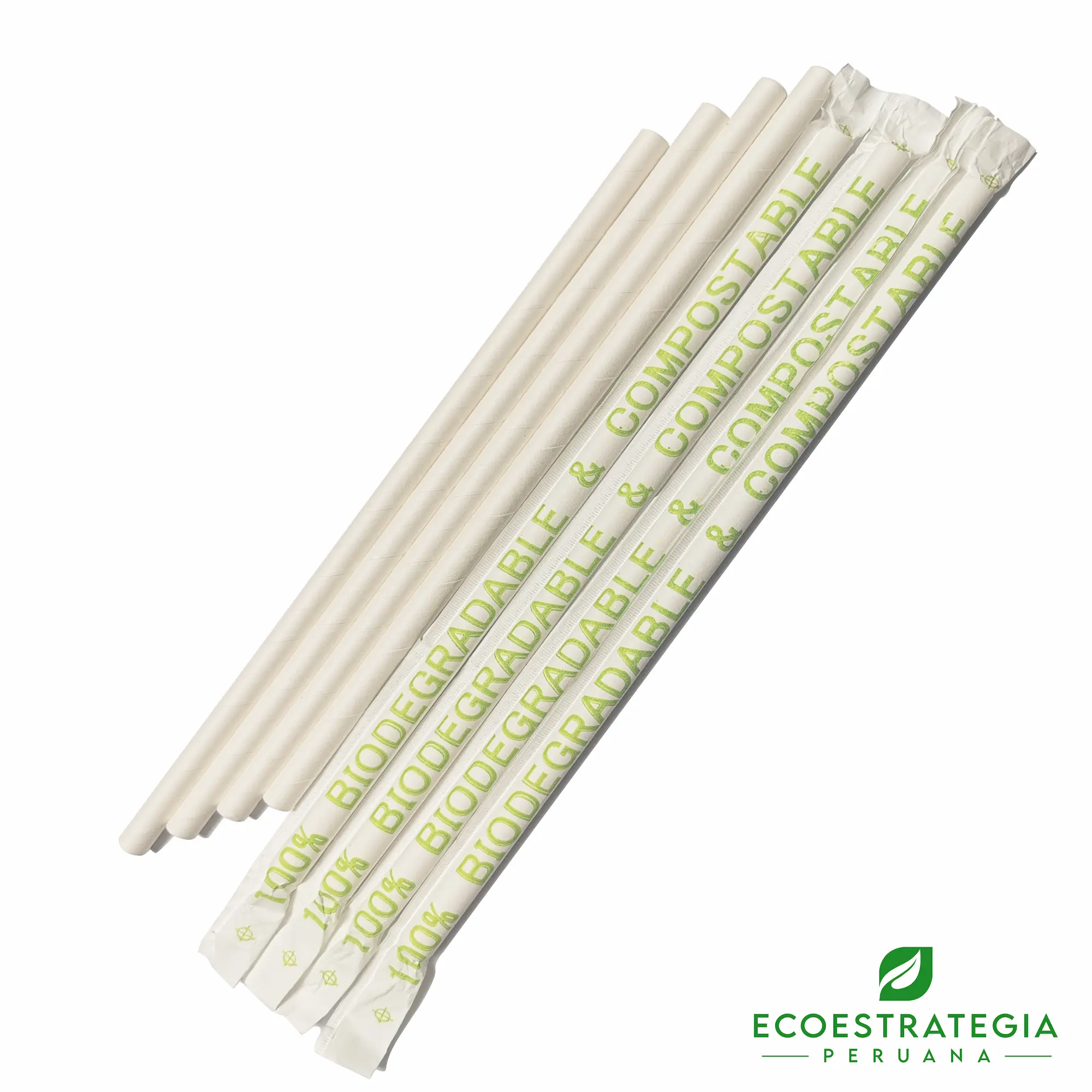 Este sorbete de 8 mm es un producto de materiales ecológicos, hecho a base de papel biodegradable. Cotiza sorbetes, cañitas y popotes para bebidas
