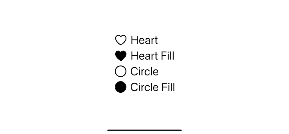 A fill variant is used to communicate selection state.