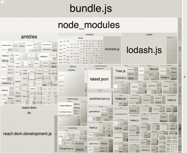Visualization of the bundle