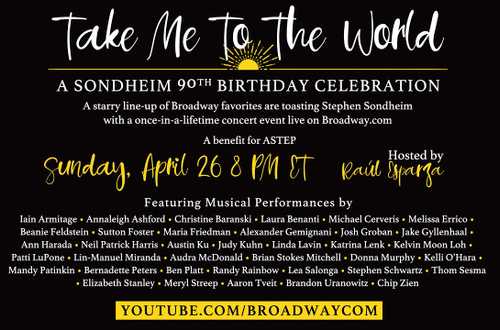 Take Me to the World: A Sondheim 90th Birthday Celebration