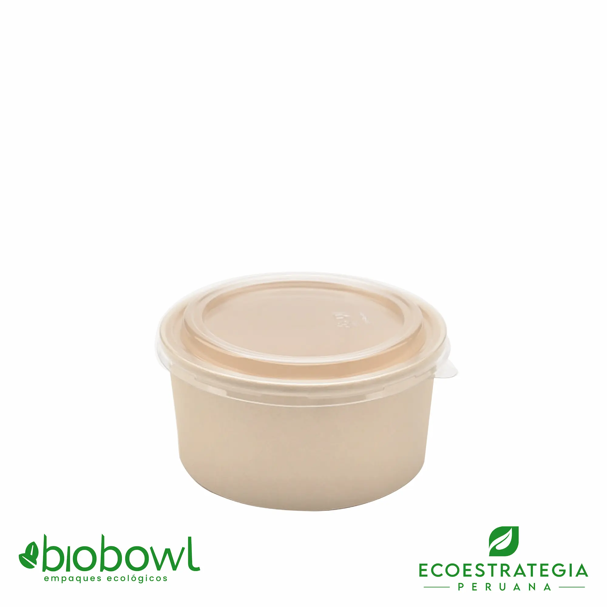 Esta bowl biodegradable de 330 ml es a base de fibra de bambu. Envases descartables con gramaje ideal, cotiza tus empaques, platos y tapers para alimentos