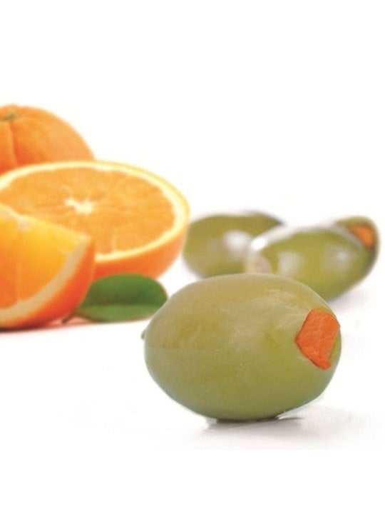Green olives with orange zest - 250g