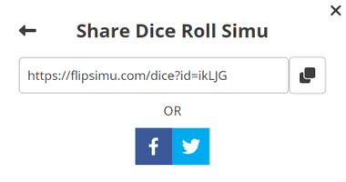 Share Dice Roll Simu