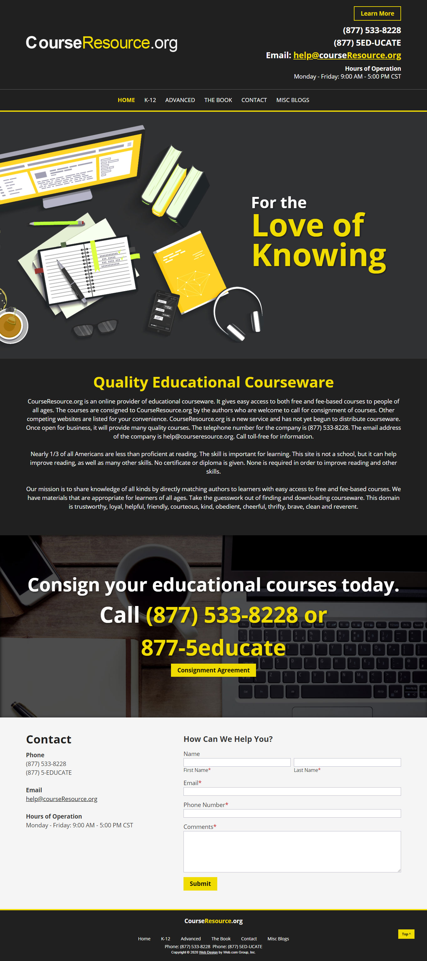 CourseResource.org Website
