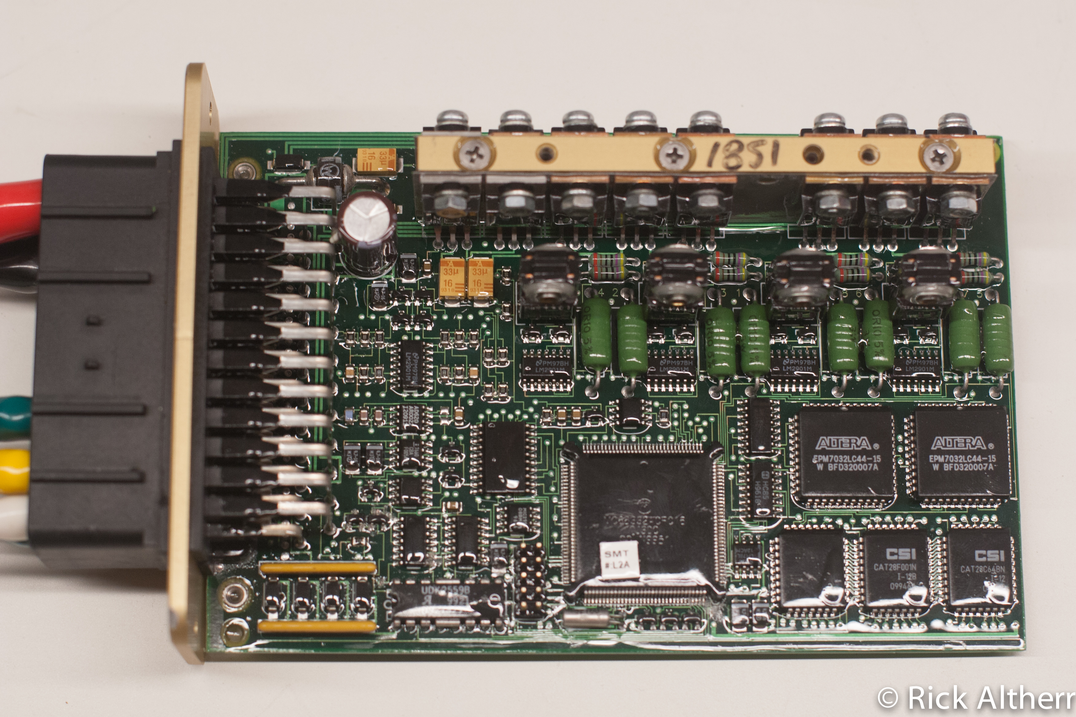 Component side of MoTeC M48 PCB
