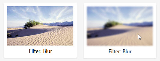 CSS3 Filter blur