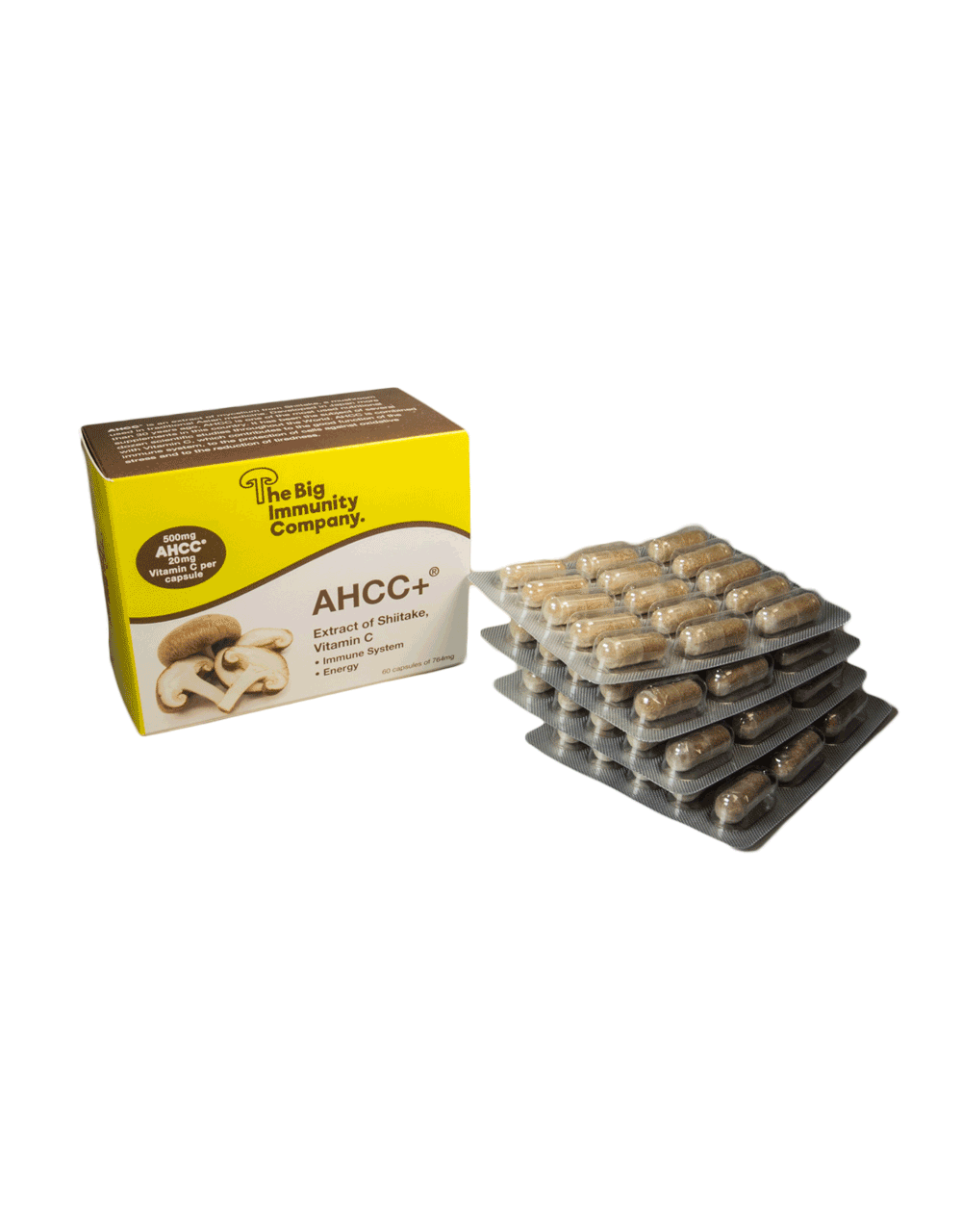 The Big Immunity Company AHCC+ 60 capsules