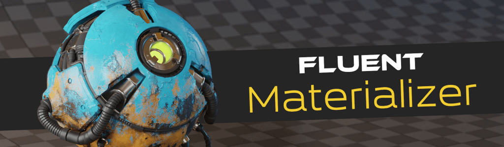 Banner showing the logo of Fluent: Materializer.