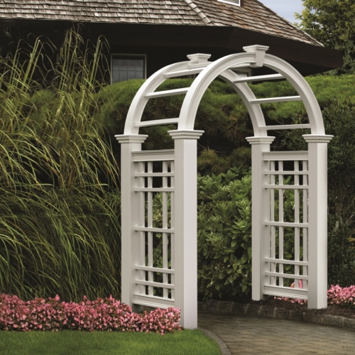 Vinyl Garden Arbor Kits delivered throughout Canada