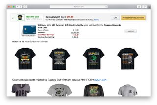 amazon added to cart page