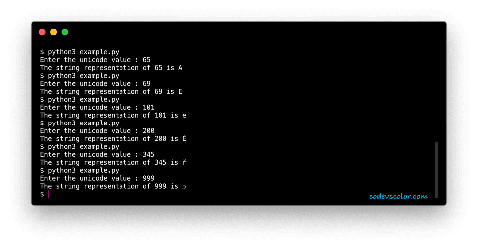 Python Program To Convert Unicode Or Ascii Value To A Character Hot 